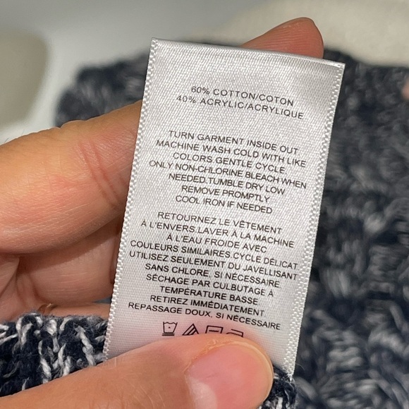 Express Marbled Chunky Oversized Long Sleeve Pullover Sweater - Picture 6 of 11